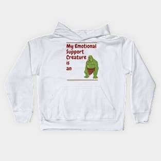 My Emotional Support Creature is an Orc Kids Hoodie